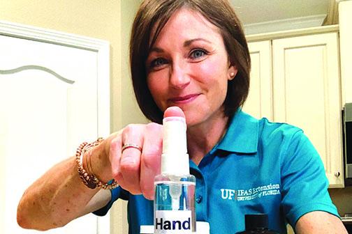Wendy Wood Lynch, extension agent III, Family & Consumer Sciences University of Florida – IFAS Extension Putnam County, shares how to make your own hand santizer at home with area residents finding it hard to find the item in local stores.