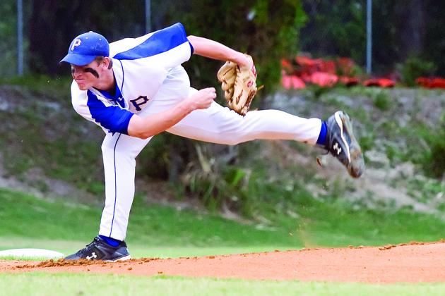 Palatka High School pitcher Brandon Lee throws a pitch during the Region 2-4A baseball semifinal matchup with Crystal River at the Azalea Bowl on May 5, 2009. (Daily News file photo)