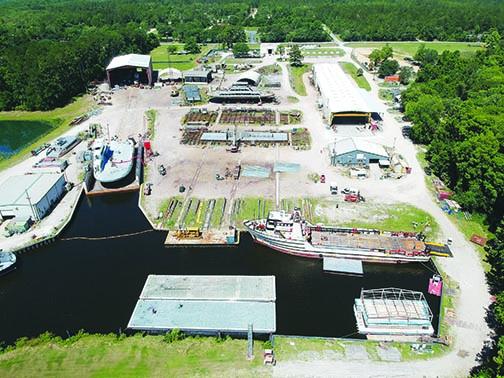 St. Johns Ship Building, located at Stokes Landing Road in Palatka, continues to build boats during the COVID-19 pandemic.