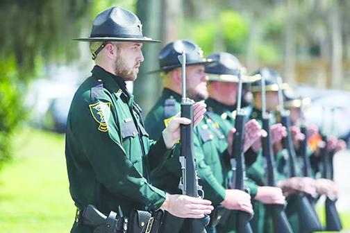 Putnam County Sheriff’s Office deputies participate in the 2019 Law Enforcement Memorial.