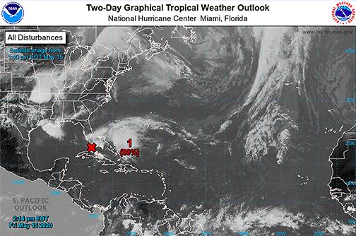 Weather experts say a tropical storm could form during the weekend.