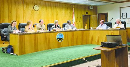 Crescent City commissioners meet earlier this year.