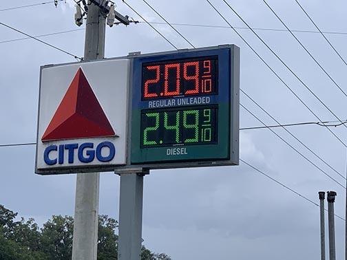 Gas prices have risen back above $2 per gallon on average in the state, according to AAA, but are still 51 cents cheaper than a year ago.