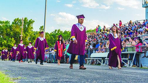 The 2019 Crescent City High School graduation ceremony.