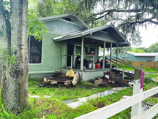 A fire on the 200 block of South 15th Street was one of two fires the Palatka Fire Department responded to Tuesday night.