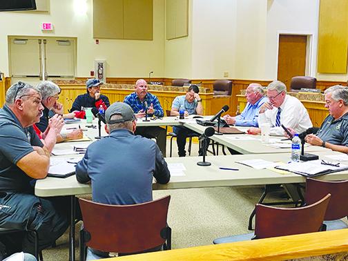 The Putnam County Fire and Emergency Medical Services committee meets for the first time in March before meetings were moved online because of COVID-19.