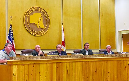 The Board of County Commissioners, pictured before the pandemic began in Putnam County.