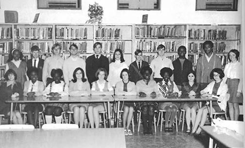 The senior officers for the Palatka Central High School class of 1970 as featured in the school’s yearbook.