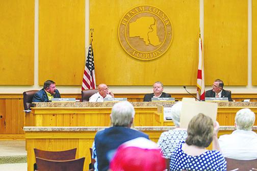 The Board of County Commissioners deliberates Tuesday about where to move the Confederate monument currently at the Putnam County Courthouse in Palatka. 