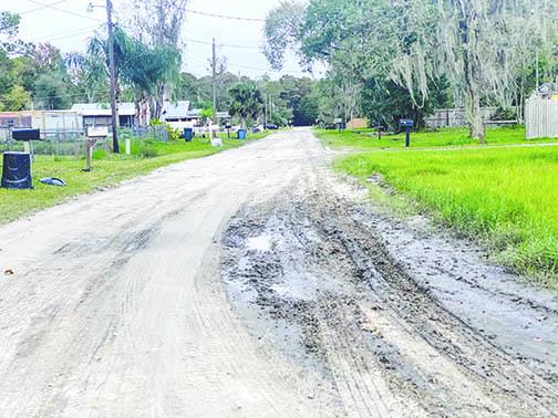 Potholes line Edgewater Road in Satsuma, and residents are asking the Putnam County Board of Commissioners to smooth out the ruts.