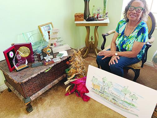 Outgoing Palatka City Commissioner Mary Lawson Brown sits in her living room surrounded by accolades and tributes amassed in her three decades in office.