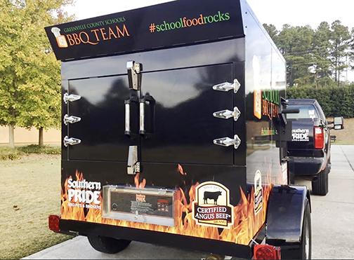 The Putnam County School District is looking to purchase a smoker truck with a grant from nonprofit campaign No Kids Hungry to visit schools with food, similar to this truck from Greenville, South Carolina.