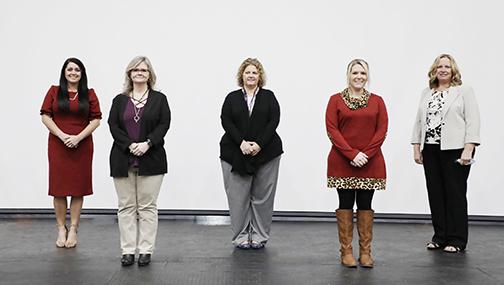 C.H. Price Middle School’s Cynthia Lehtinen, C.L. Overturf Jr. Sixth Grade Center’s Tracy Cherry, Miller Middle’s Kerry Paul, Jenkins Middle School’s Nancy Scaglione and Putnam Academy of Arts and Sciences’ Christina Griffis were nominated for Teacher of the Year.