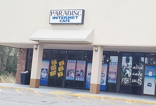 Paradise Internet Café in East Palatka was one of two internet cafés shut down by the Putnam County Sheriff’s Office on Friday.
