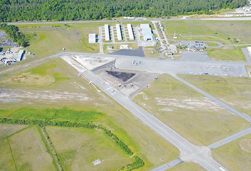 The Palatka Municipal Airport, which is seeking thousands in COVID-relief funds, is shown from an aerial view.