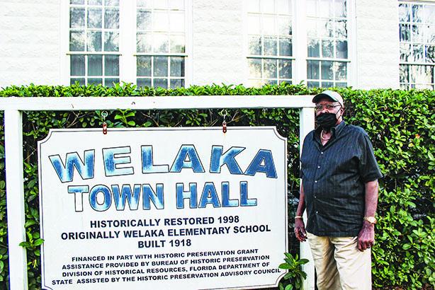 Longtime Welaka Councilman Willie Washington stands outside Town Hall in February. Washington died Wednesday.