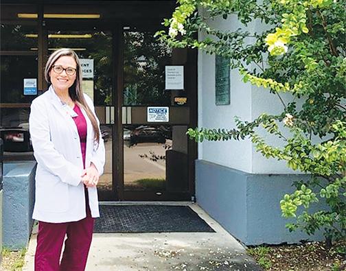 Stacie Branam, director of nursing for the Florida Department of Health in Putnam County, stands outside the agency’s building in Palatka earlier this year.