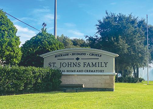 St. Johns Family Funeral Home and Crematory in St. Augustine.
