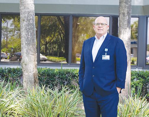 Putnam Community Medical Center CEO Mark Dooley stands outside of the hospital in October 2020.