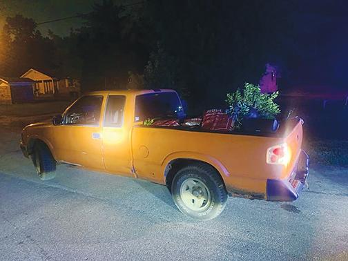 The Palatka Police Department stops a truck officials say contains stolen garden equipment from Lowe’s in Palatka.