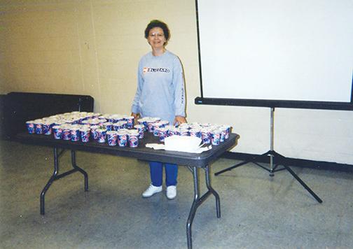 Barbara Smothers previously hosted a Dairy Queen Blizzard party at James A. Long Elementary for the class that collected the most eyeglasses for the Lions Club.