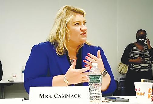 U.S. Rep. Kat Cammack speaks to panelists Thursday during a Committee on Homeland Security meeting about first responders’ needs.