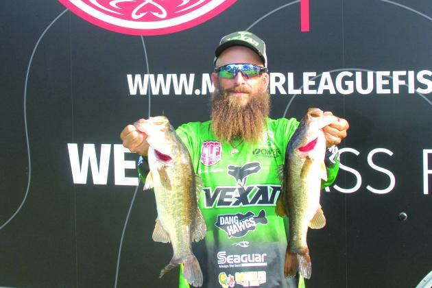 Palatka’s Steven Obester’s catch will send him to the BFL championship next June in Arkansas as he finished fourth among co-anglers. (GREG WALKER / Daily News correspondent)