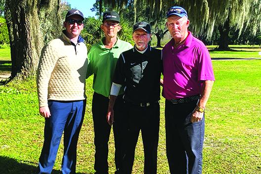 Troy Sheffield, Dave Essler, Jim Santo, and Larry McKenzie were winners of the Dan McNutt Memorial Tournament Saturday at The Oaks Golf Club. (Submitted / Kitty Miller)