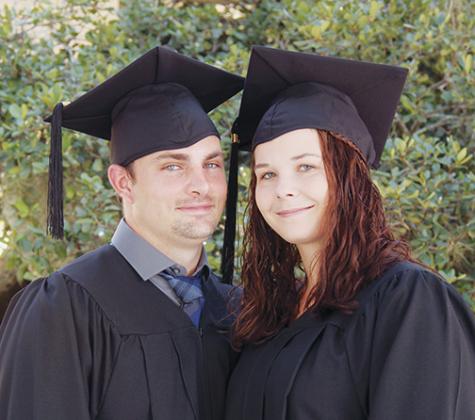 Matt and Kayla Wolf graduated in May from St. Johns River State College’s adult education classes.