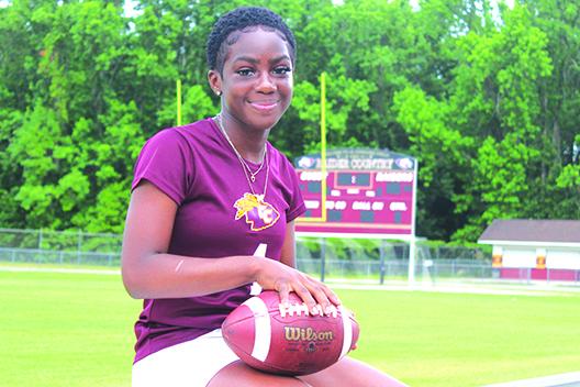 Crescent City’s Jada Dillard, now a senior, was the first-ever Daily News Flag Footbal Player of the Year a year ago. (MARK BLUMENTHAL / Palatka Daily News)