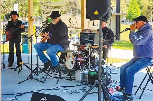 The Sweet William Blues Band plays during Florahome’s Celebrate Trails event on Saturday.