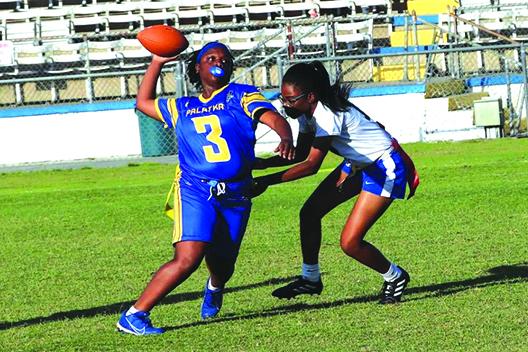 District 4-1A flag football: Green solid as Palatka collects 26-0