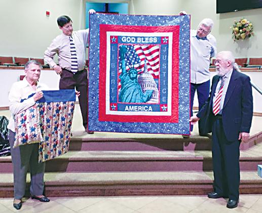 Submitted by Ronnie Lane The quilt and pillowcase  "Let Freedom Ring" will be raffled at the festival this weekend. 