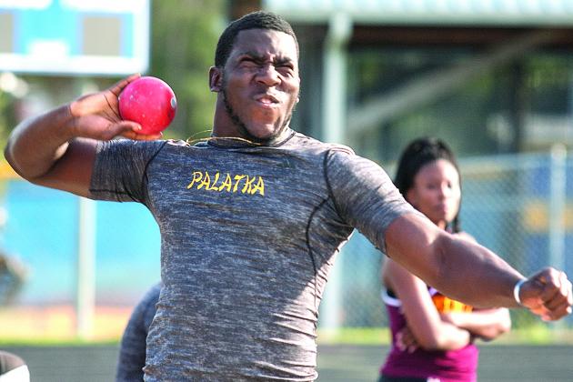 Palatka's Eron Carter, shown in 2016, was a three-time state champion in shot put and discus. (Daily News file photo)