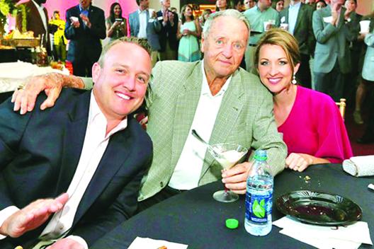 Jeff Purinton (left) poses in a photo from over a decade ago with the late legendary Florida State coach Bobby Bowden and Purinton’s wife, Julie. Purinton, who became Arkansas State University’s new athletic director this week, worked at Florida State from 1998-2006. (Submitted / Jeff Purinton)