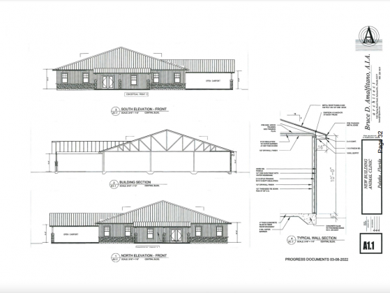 Design renderings courtesy of Bruce D. Amalfitano, A.I.A. Drawings of the new Putnam County Animal Control facility, which will be located on State Road 19 near the county sheriff's office.