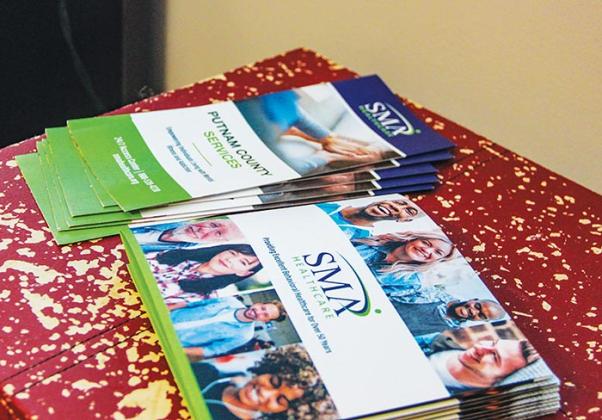 File photo of pamphlets for SMA Healthcare
