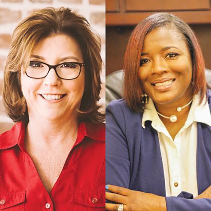 Leota Wilkinson, left, and LaToya Robinson, candidates for the District 2 seat on the Board of County Commissioners.