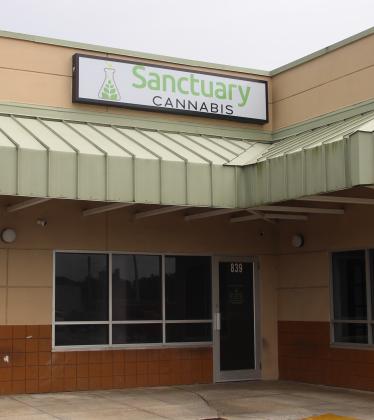 Sanctuary Cannabis, one of Palatka's two new medical marijuana dispensaries, stands open for business near Winn-Dixie on Thursday afternoon.