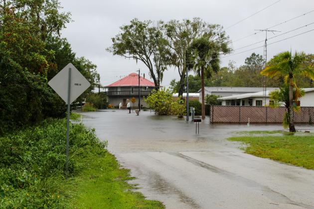 Photo courtesy of Mary Kay Wells. Flooding on Elise Drive in East Palatka. 