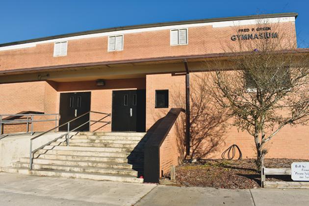 The Fred P. Green Gymnasium in Palatka is the site where an alleged string of altercations began Saturday.