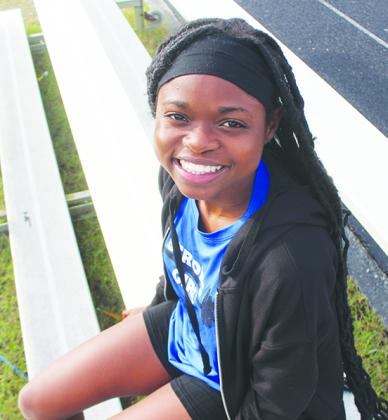 Palatka’s Ymira Passmore is the first girl to earn Daily News Girls Cross Country Runner of the Year honors three times in her career. (MARK BLUMENTHAL / Palatka Daily News)