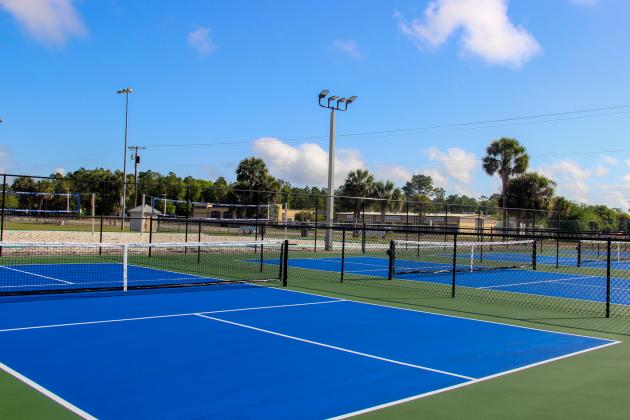 SARAH CAVACINI/Palatka Daily News. The new pickleball courts at the John Theobold Sports Complex are seen here Wednesday. 