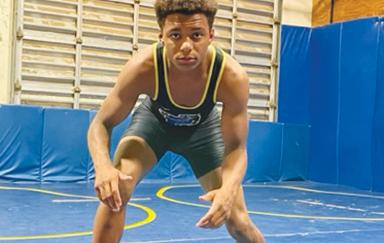 Palatka’s Mikade Harvey went to the FHSAA 2A wrestling tournament three consecutive years and reached the 138-pound final in March. (MARK BLUMENTHAL / Palatka Daily News)