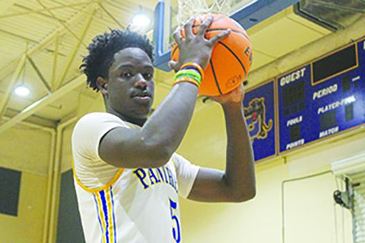 Palatka’s Trenton Williams averaged 24 points a game this season as the Panthers finished 17-10. (MARK BLUMENTHAL / Palatka Daily News)