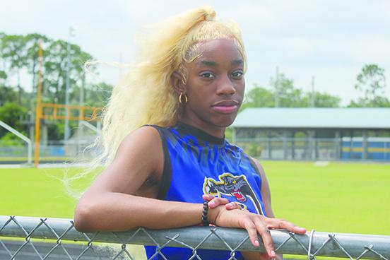 In her freshman season, Palatka’s Jahzara Fields made it to the FHSAA 2A championship meet at the University of North Florida in the 400-meter dash. (MARK BLUMENTHAL / Palatka Daily News)