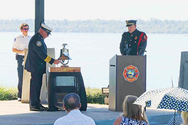 File photo – Putnam County officials participate in last year’s Sept. 11, 2001, Remembrance Ceremony at the Palatka Riverfront.