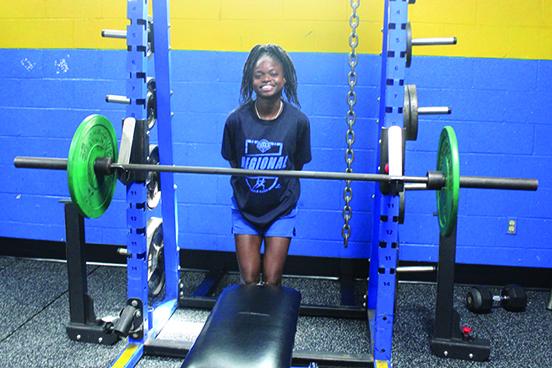 Palatka's Ymira Passmore finished second in traditional competition and third in the Olympic event at the FHSAA 1A championship meet in Lakeland on Saturday in her final meet. (MARK BLUMENTHAL / Palatka Daily News)