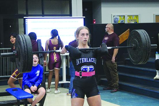 Interlachen’s Baileigh Riddley will compete to move on to the FHSAA 1A championship meet at 119 pounds in Saturday’s Region 2-1A championship in Chiefland. (COREY DAVIS / Palatka Daily News)