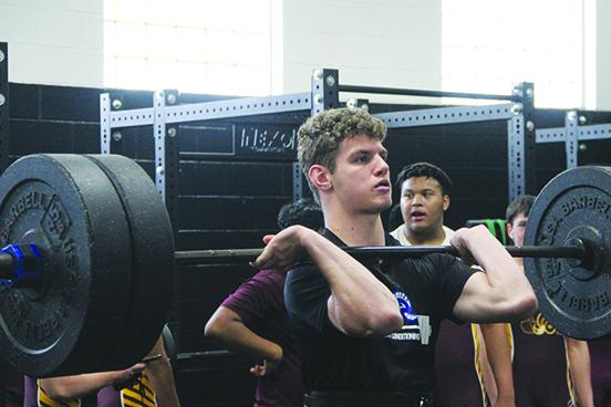 Lial Landry is one of seven Interlachen boys weightlifters going to the Region 2-1A meet at Live Oak Suwannee High School. (COREY DAVIS / Palatka Daily News)